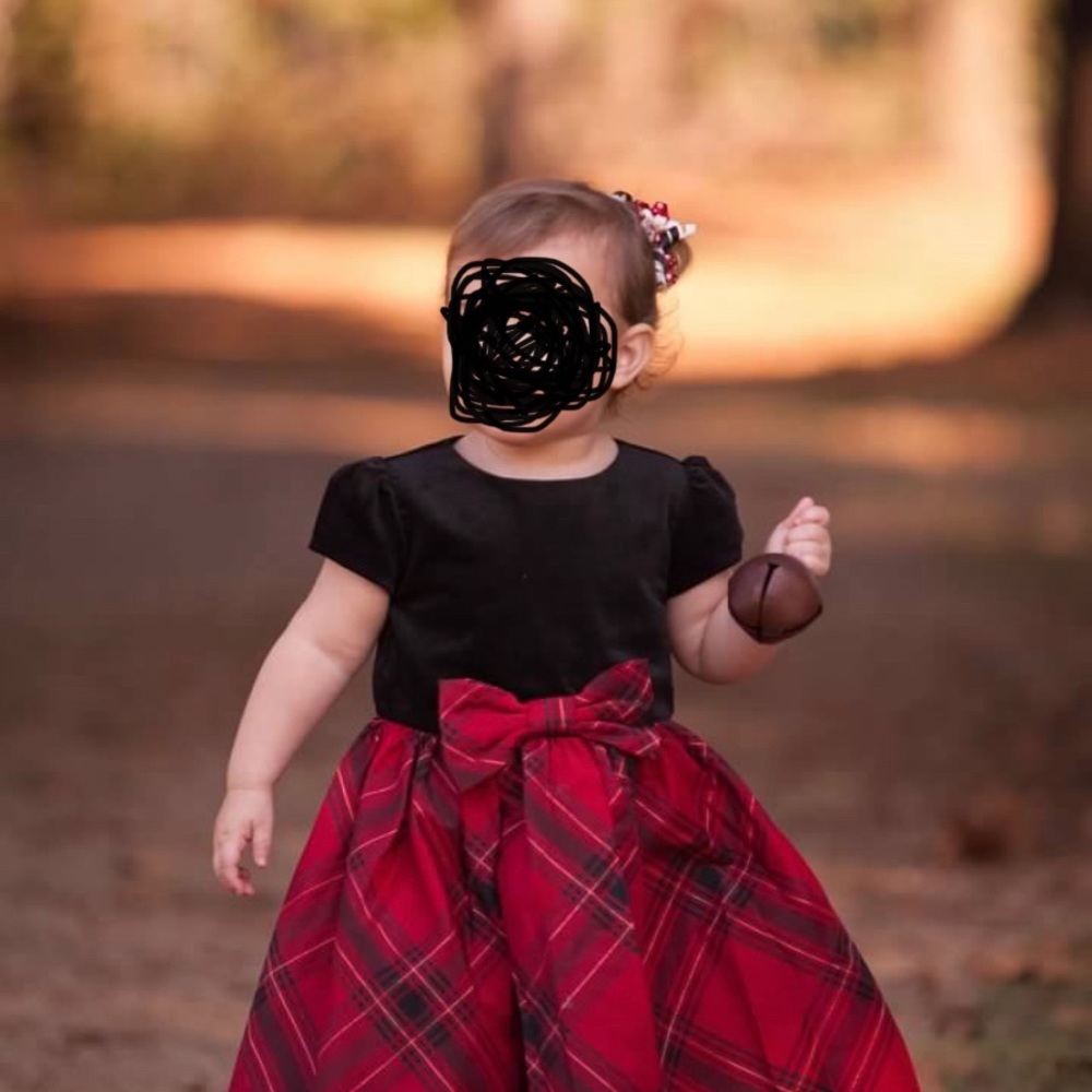 Gymboree 2T holiday dress, worn once for photos.